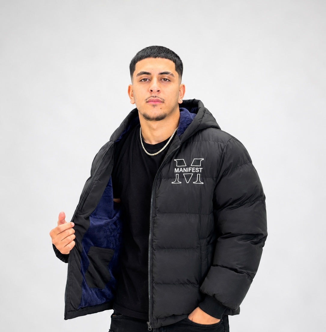 Manifest Unisex Fleece-Lined Puffer Jacket