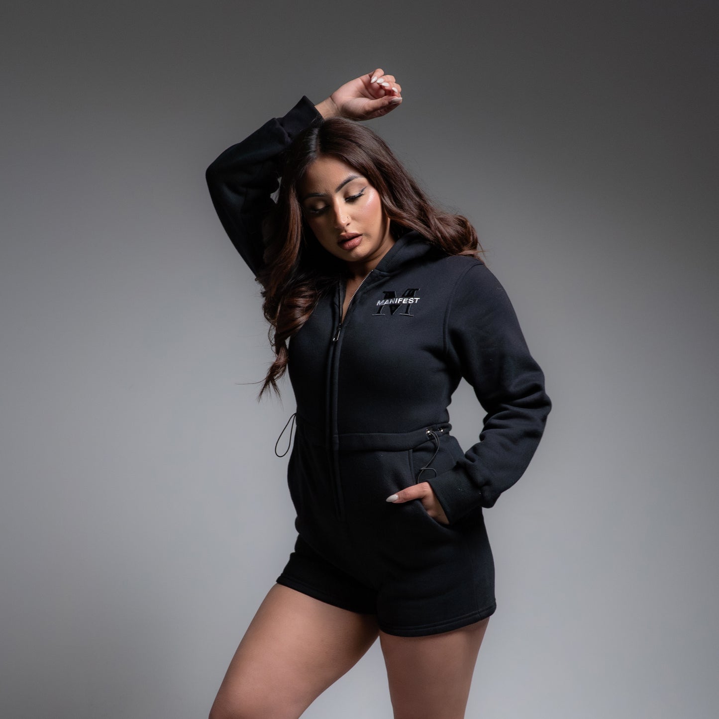 ÉLAN Romper — Noir (BLACK)