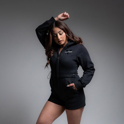 ÉLAN Romper — Noir (BLACK)