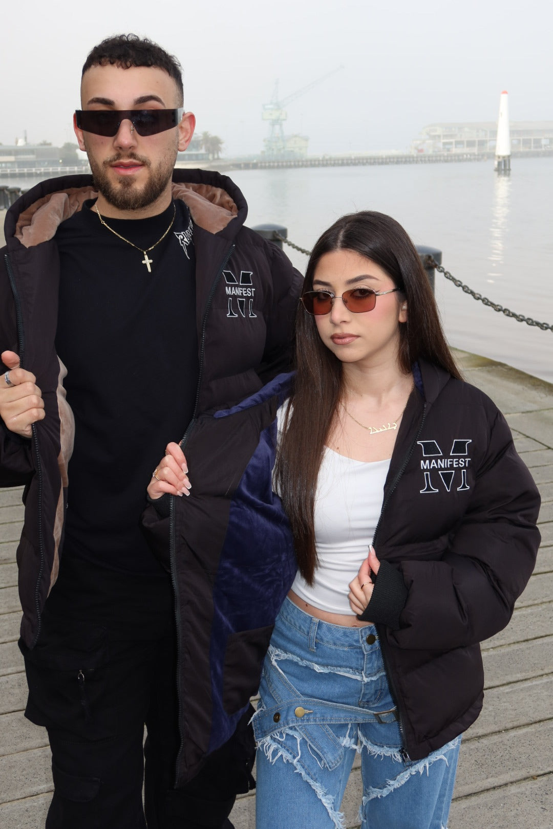 Manifest Unisex Fleece-Lined Puffer Jacket